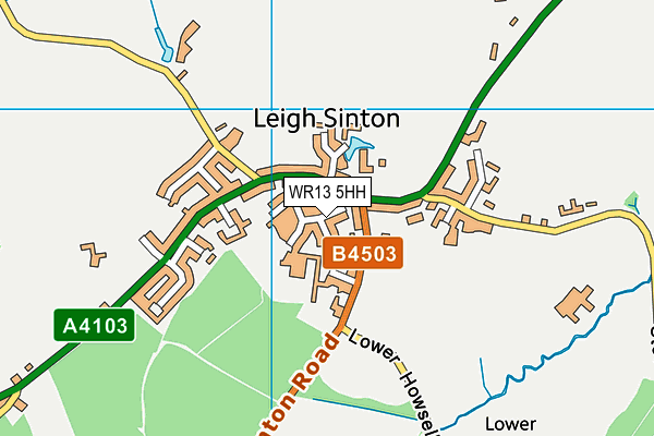 WR13 5HH map - OS VectorMap District (Ordnance Survey)