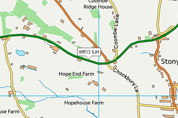 WR13 5JH map - OS VectorMap District (Ordnance Survey) WR13 5JH map - OS VectorMap District (Ordnance Survey)