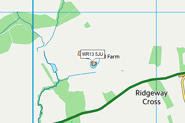 WR13 5JU map - OS VectorMap District (Ordnance Survey) WR13 5JU map - OS VectorMap District (Ordnance Survey)