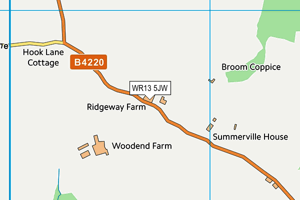 WR13 5JW map - OS VectorMap District (Ordnance Survey) WR13 5JW map - OS VectorMap District (Ordnance Survey)