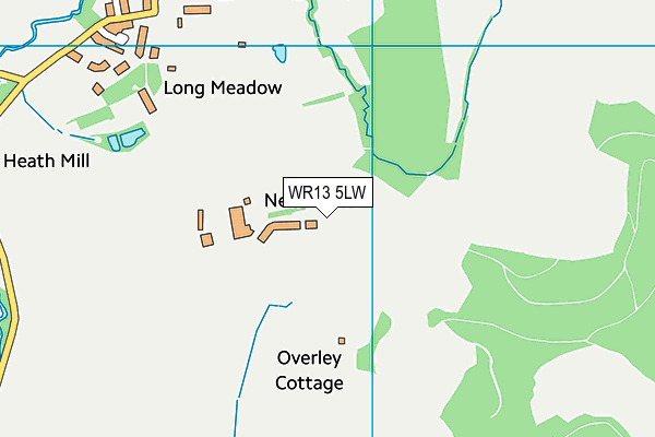 WR13 5LW map - OS VectorMap District (Ordnance Survey) WR13 5LW map - OS VectorMap District (Ordnance Survey)