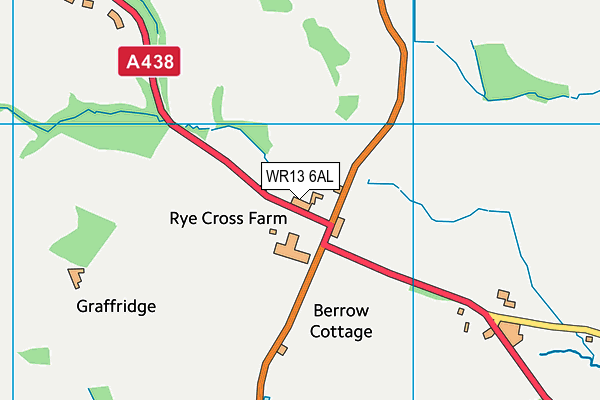 WR13 6AL map - OS VectorMap District (Ordnance Survey) WR13 6AL map - OS VectorMap District (Ordnance Survey)