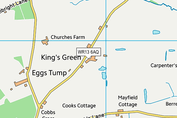 WR13 6AQ map - OS VectorMap District (Ordnance Survey)