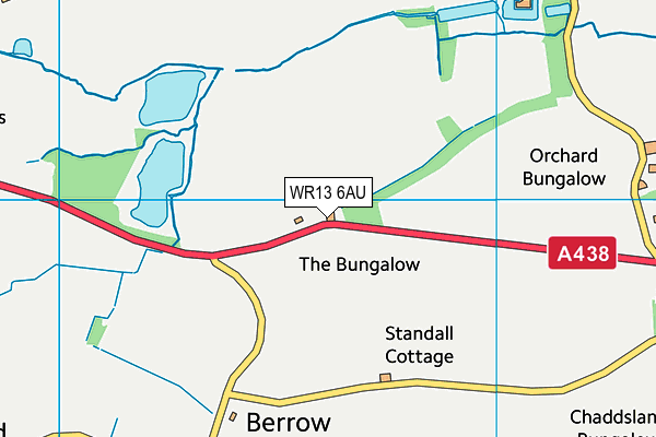 WR13 6AU map - OS VectorMap District (Ordnance Survey) WR13 6AU map - OS VectorMap District (Ordnance Survey)
