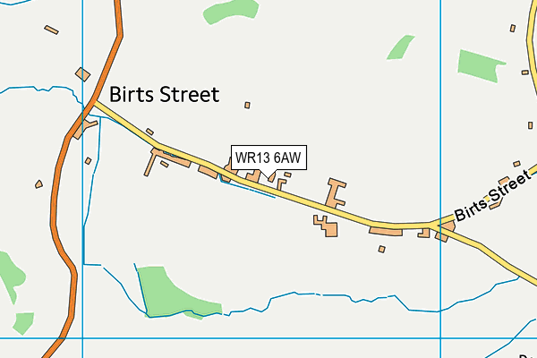 WR13 6AW map - OS VectorMap District (Ordnance Survey) WR13 6AW map - OS VectorMap District (Ordnance Survey)