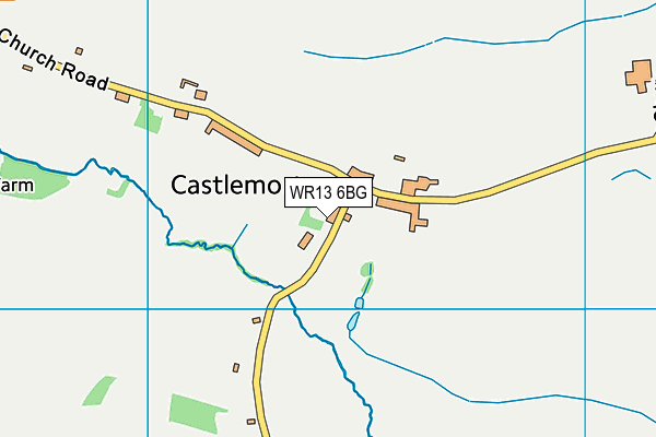 WR13 6BG map - OS VectorMap District (Ordnance Survey) WR13 6BG map - OS VectorMap District (Ordnance Survey)