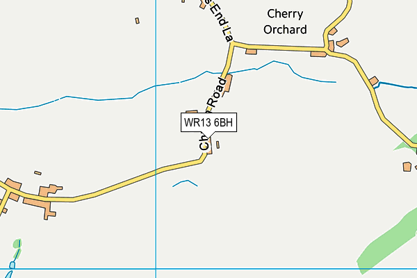WR13 6BH map - OS VectorMap District (Ordnance Survey) WR13 6BH map - OS VectorMap District (Ordnance Survey)