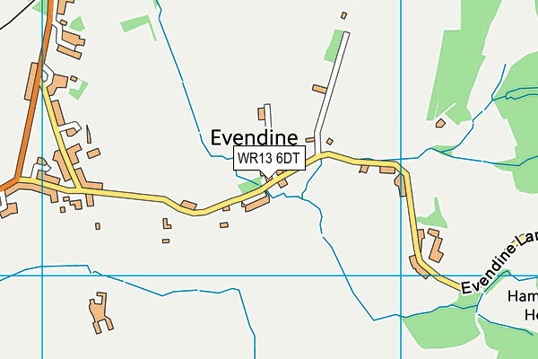 WR13 6DT map - OS VectorMap District (Ordnance Survey) WR13 6DT map - OS VectorMap District (Ordnance Survey)