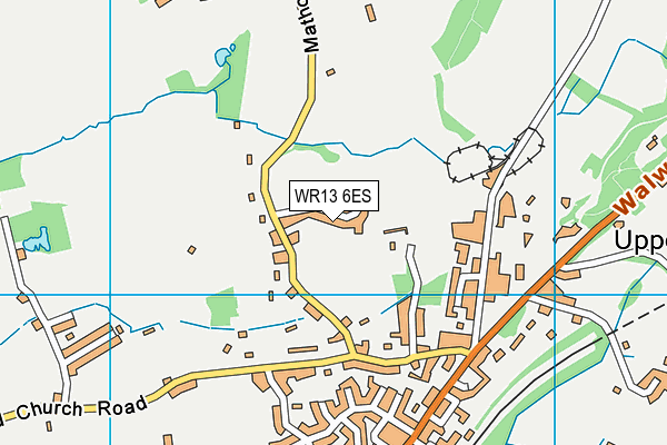 WR13 6ES map - OS VectorMap District (Ordnance Survey) WR13 6ES map - OS VectorMap District (Ordnance Survey)