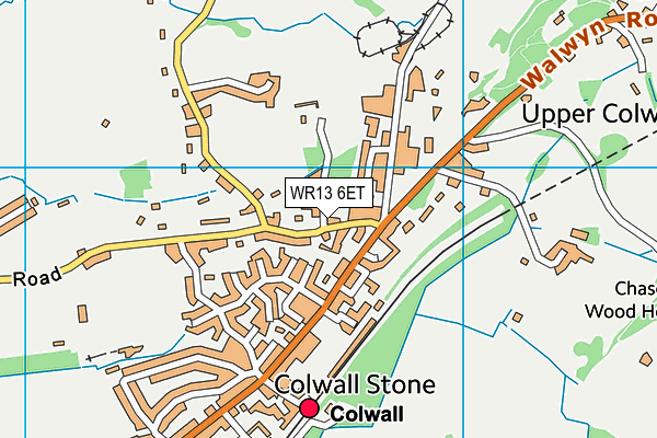 WR13 6ET map - OS VectorMap District (Ordnance Survey) WR13 6ET map - OS VectorMap District (Ordnance Survey)