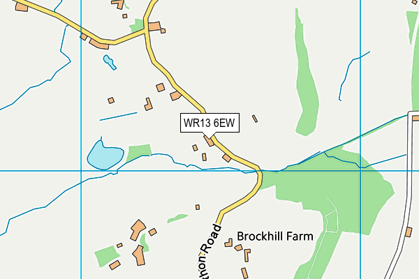 WR13 6EW map - OS VectorMap District (Ordnance Survey) WR13 6EW map - OS VectorMap District (Ordnance Survey)