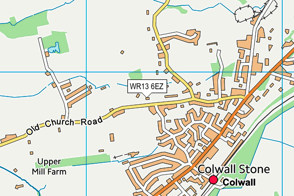 WR13 6EZ map - OS VectorMap District (Ordnance Survey) WR13 6EZ map - OS VectorMap District (Ordnance Survey)