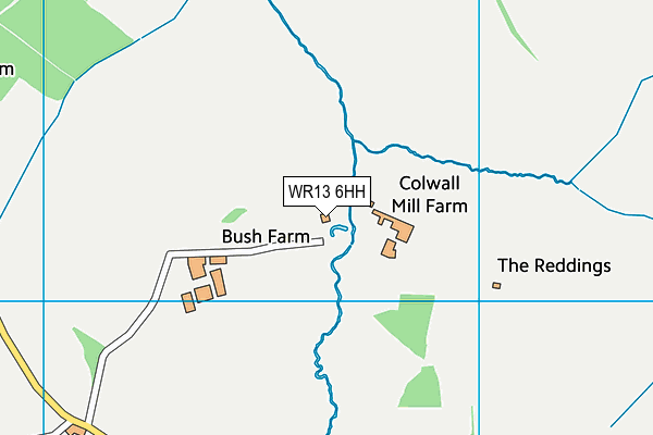 WR13 6HH map - OS VectorMap District (Ordnance Survey) WR13 6HH map - OS VectorMap District (Ordnance Survey)