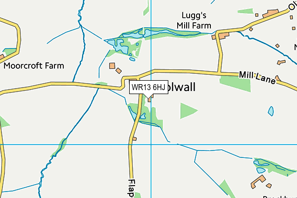 WR13 6HJ map - OS VectorMap District (Ordnance Survey) WR13 6HJ map - OS VectorMap District (Ordnance Survey)