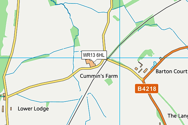 WR13 6HL map - OS VectorMap District (Ordnance Survey) WR13 6HL map - OS VectorMap District (Ordnance Survey)