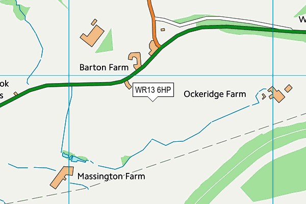 WR13 6HP map - OS VectorMap District (Ordnance Survey) WR13 6HP map - OS VectorMap District (Ordnance Survey)