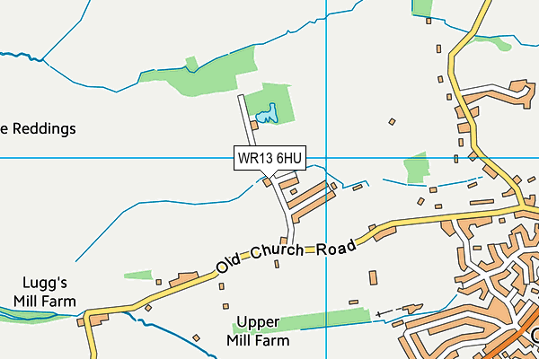 WR13 6HU map - OS VectorMap District (Ordnance Survey) WR13 6HU map - OS VectorMap District (Ordnance Survey)