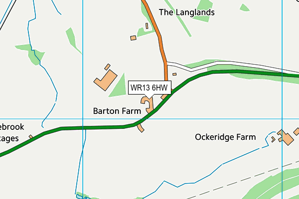 WR13 6HW map - OS VectorMap District (Ordnance Survey) WR13 6HW map - OS VectorMap District (Ordnance Survey)