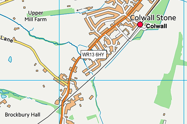 WR13 6HY map - OS VectorMap District (Ordnance Survey) WR13 6HY map - OS VectorMap District (Ordnance Survey)