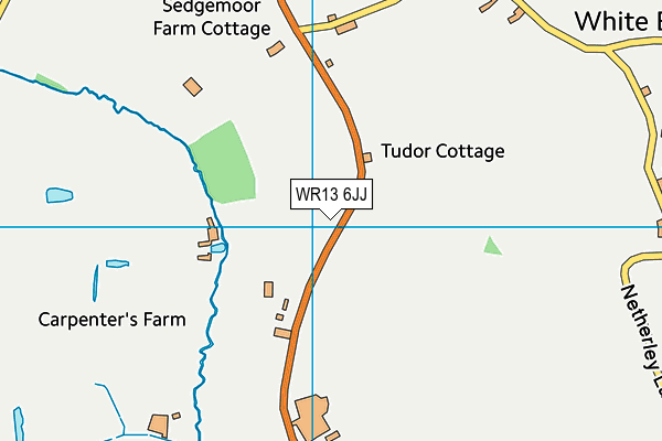 WR13 6JJ map - OS VectorMap District (Ordnance Survey) WR13 6JJ map - OS VectorMap District (Ordnance Survey)