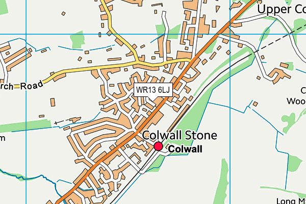 WR13 6LJ map - OS VectorMap District (Ordnance Survey)