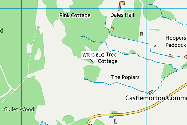 WR13 6LQ map - OS VectorMap District (Ordnance Survey)