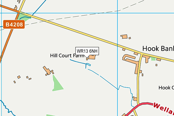 WR13 6NH map - OS VectorMap District (Ordnance Survey) WR13 6NH map - OS VectorMap District (Ordnance Survey)