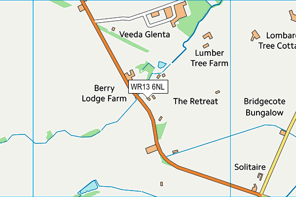 WR13 6NL map - OS VectorMap District (Ordnance Survey) WR13 6NL map - OS VectorMap District (Ordnance Survey)