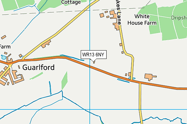 WR13 6NY map - OS VectorMap District (Ordnance Survey) WR13 6NY map - OS VectorMap District (Ordnance Survey)