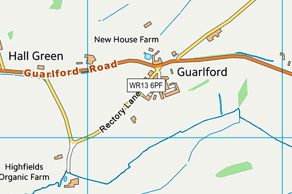 WR13 6PF map - OS VectorMap District (Ordnance Survey) WR13 6PF map - OS VectorMap District (Ordnance Survey)