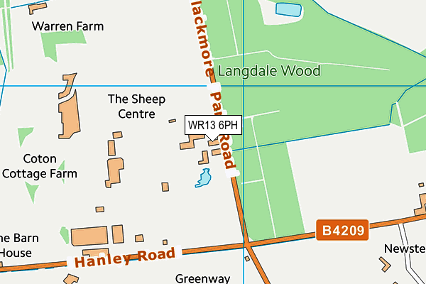 WR13 6PH map - OS VectorMap District (Ordnance Survey) WR13 6PH map - OS VectorMap District (Ordnance Survey)