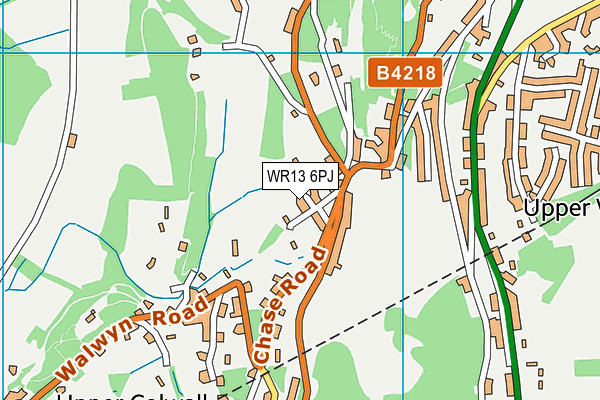 WR13 6PJ map - OS VectorMap District (Ordnance Survey) WR13 6PJ map - OS VectorMap District (Ordnance Survey)