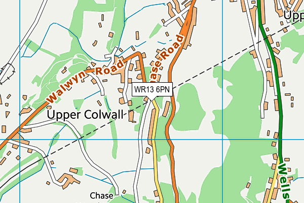 WR13 6PN map - OS VectorMap District (Ordnance Survey) WR13 6PN map - OS VectorMap District (Ordnance Survey)
