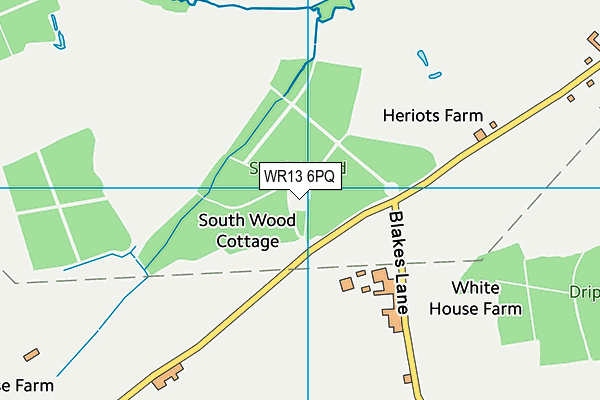 WR13 6PQ map - OS VectorMap District (Ordnance Survey) WR13 6PQ map - OS VectorMap District (Ordnance Survey)