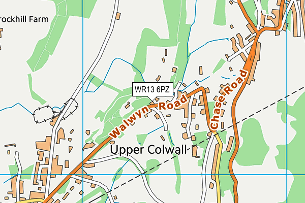 WR13 6PZ map - OS VectorMap District (Ordnance Survey) WR13 6PZ map - OS VectorMap District (Ordnance Survey)