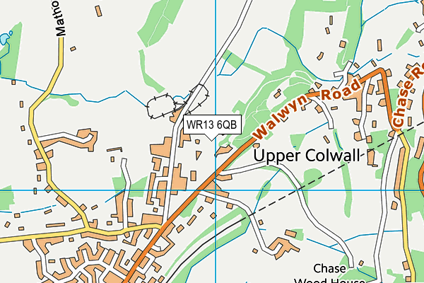 WR13 6QB map - OS VectorMap District (Ordnance Survey) WR13 6QB map - OS VectorMap District (Ordnance Survey)