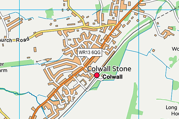 WR13 6QG map - OS VectorMap District (Ordnance Survey) WR13 6QG map - OS VectorMap District (Ordnance Survey)