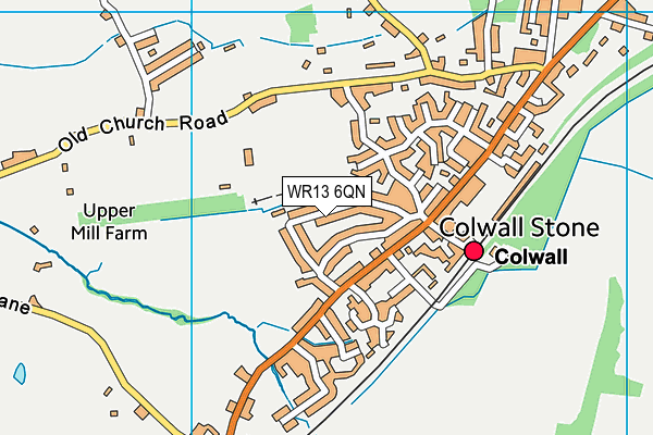 WR13 6QN map - OS VectorMap District (Ordnance Survey) WR13 6QN map - OS VectorMap District (Ordnance Survey)