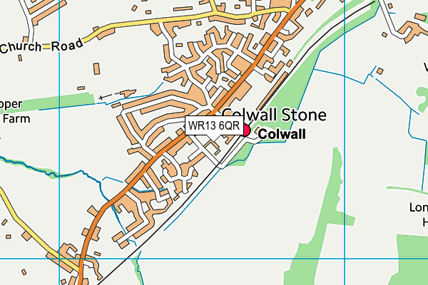 WR13 6QR map - OS VectorMap District (Ordnance Survey) WR13 6QR map - OS VectorMap District (Ordnance Survey)