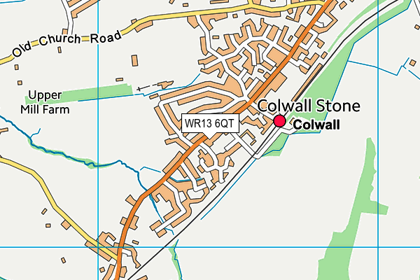 WR13 6QT map - OS VectorMap District (Ordnance Survey) WR13 6QT map - OS VectorMap District (Ordnance Survey)