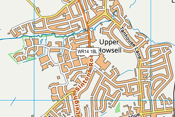 WR14 1BL map - OS VectorMap District (Ordnance Survey) WR14 1BL map - OS VectorMap District (Ordnance Survey)