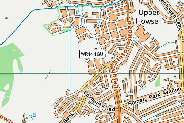 WR14 1GU map - OS VectorMap District (Ordnance Survey) WR14 1GU map - OS VectorMap District (Ordnance Survey)