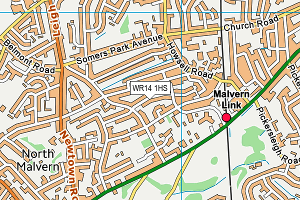 WR14 1HS map - OS VectorMap District (Ordnance Survey) WR14 1HS map - OS VectorMap District (Ordnance Survey)