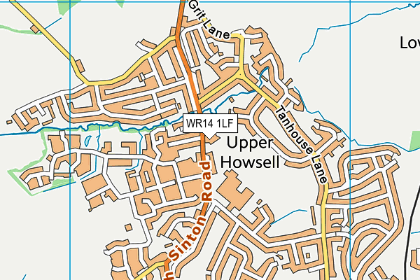 WR14 1LF map - OS VectorMap District (Ordnance Survey) WR14 1LF map - OS VectorMap District (Ordnance Survey)