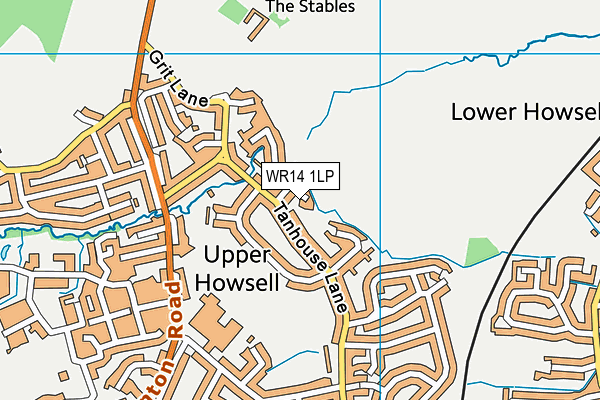 WR14 1LP map - OS VectorMap District (Ordnance Survey) WR14 1LP map - OS VectorMap District (Ordnance Survey)