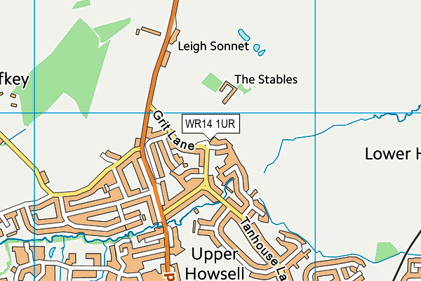 WR14 1UR map - OS VectorMap District (Ordnance Survey) WR14 1UR map - OS VectorMap District (Ordnance Survey)
