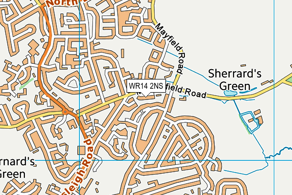 WR14 2NS map - OS VectorMap District (Ordnance Survey) WR14 2NS map - OS VectorMap District (Ordnance Survey)