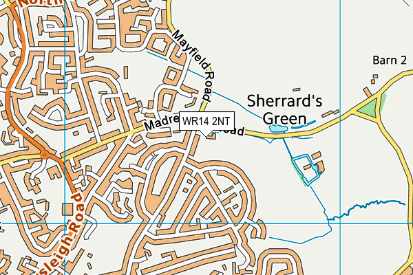 WR14 2NT map - OS VectorMap District (Ordnance Survey) WR14 2NT map - OS VectorMap District (Ordnance Survey)