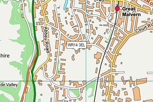 WR14 3EL map - OS VectorMap District (Ordnance Survey) WR14 3EL map - OS VectorMap District (Ordnance Survey)