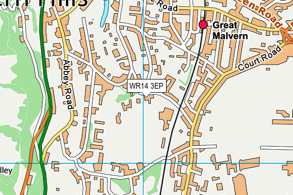 WR14 3EP map - OS VectorMap District (Ordnance Survey) WR14 3EP map - OS VectorMap District (Ordnance Survey)